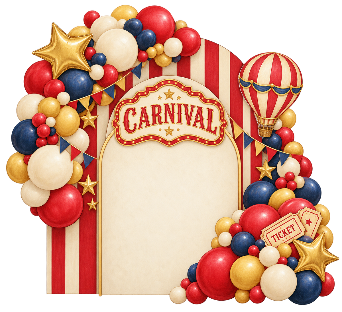 Carnival Balloon Backdrop