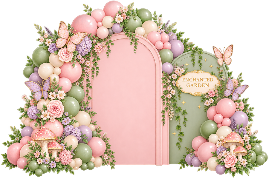 Enchanted Gardens Balloon Backdrop