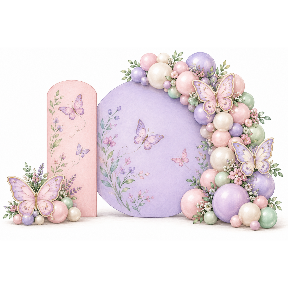 Butterfly Balloon Backdrop