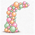 Pastel Balloon Garland