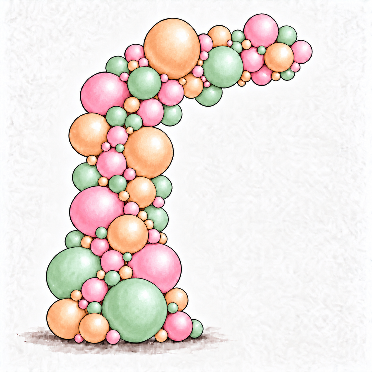 Pastel Balloon Garland