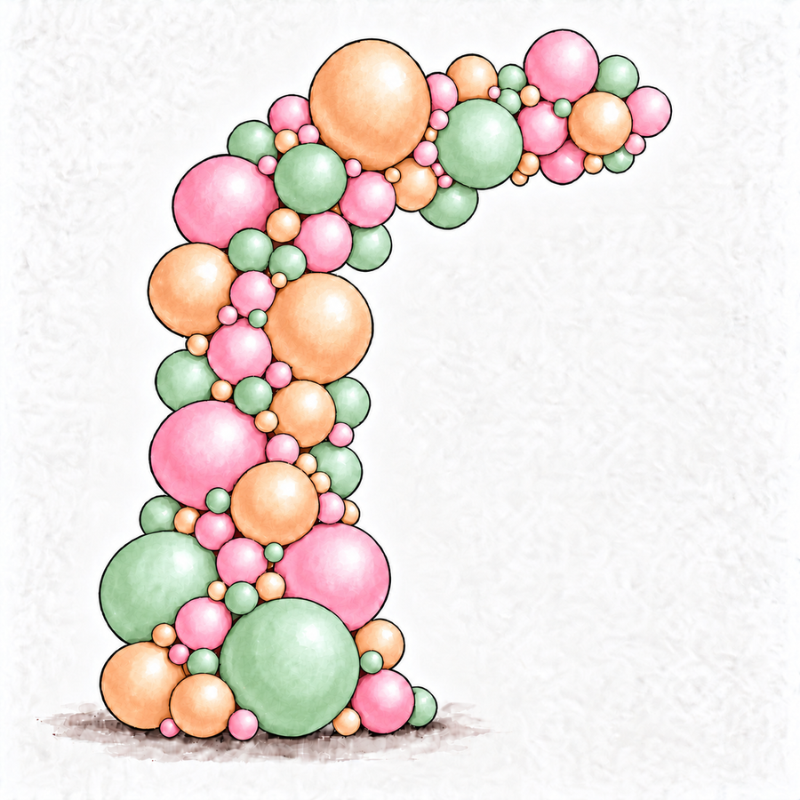 Pastel Balloon Garland