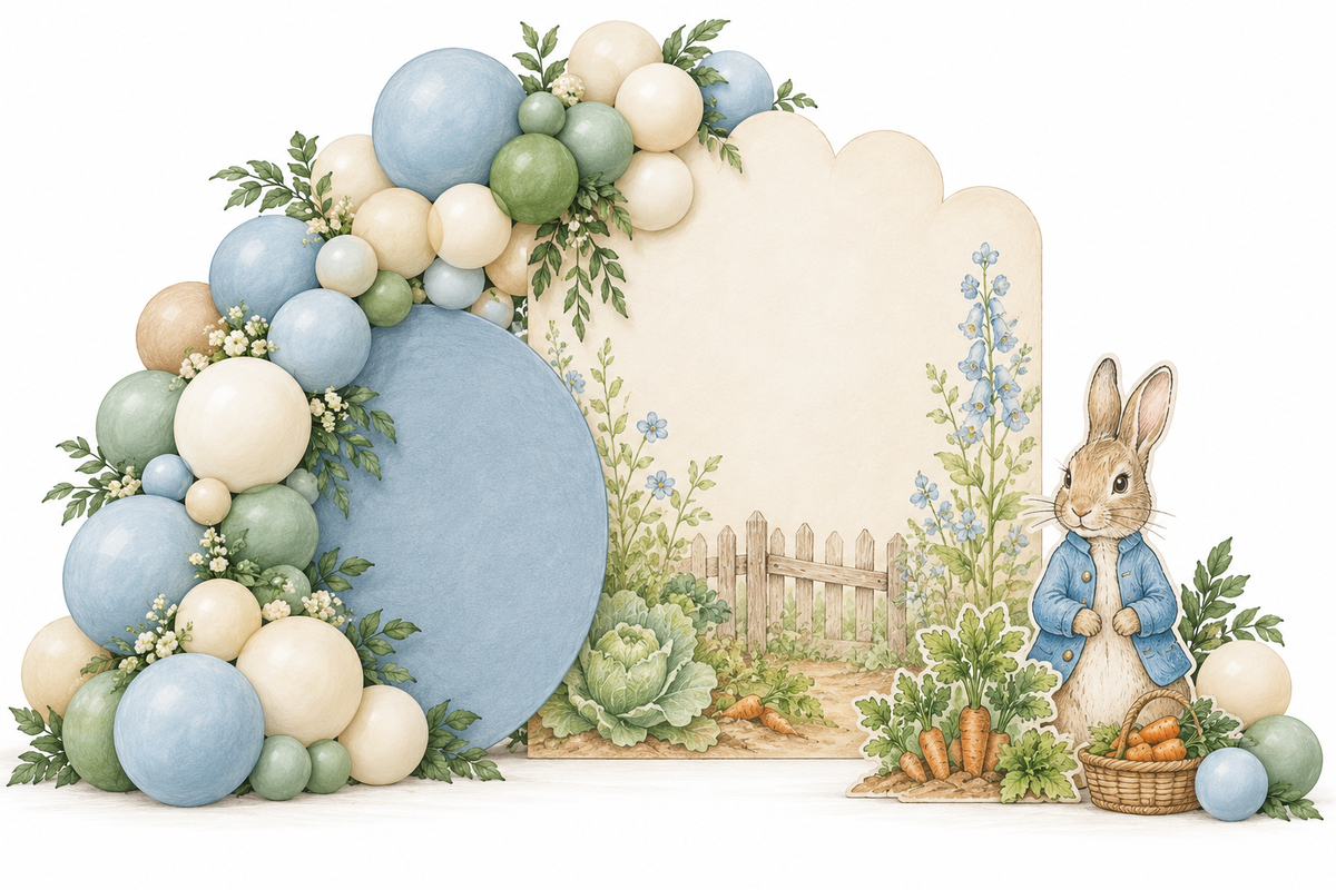 Peter Rabbit Balloon Backdrop