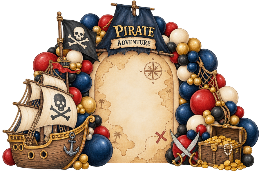 Pirate Balloon Backdrop