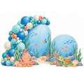 Under The Sea Balloon Backdrop