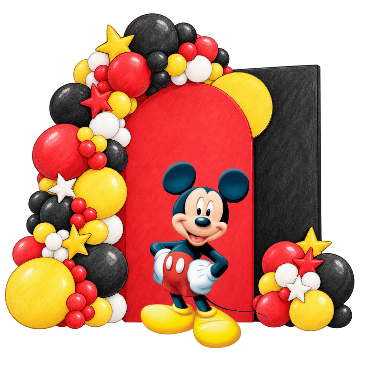 Mickey Mouse Balloon Backdrop