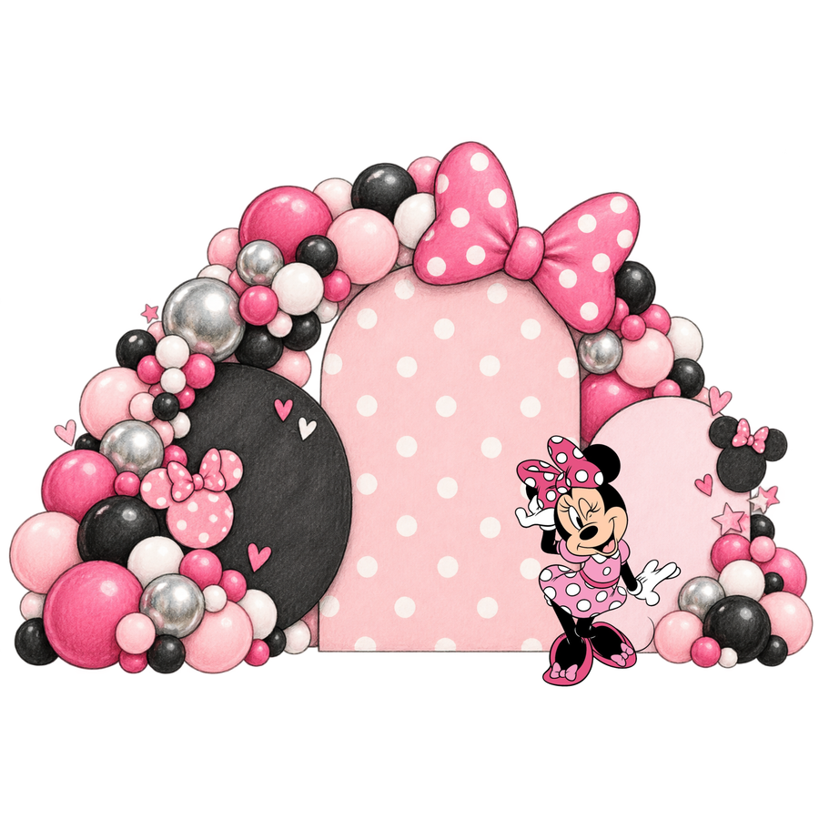 Minnie Mouse Balloon Backdrop