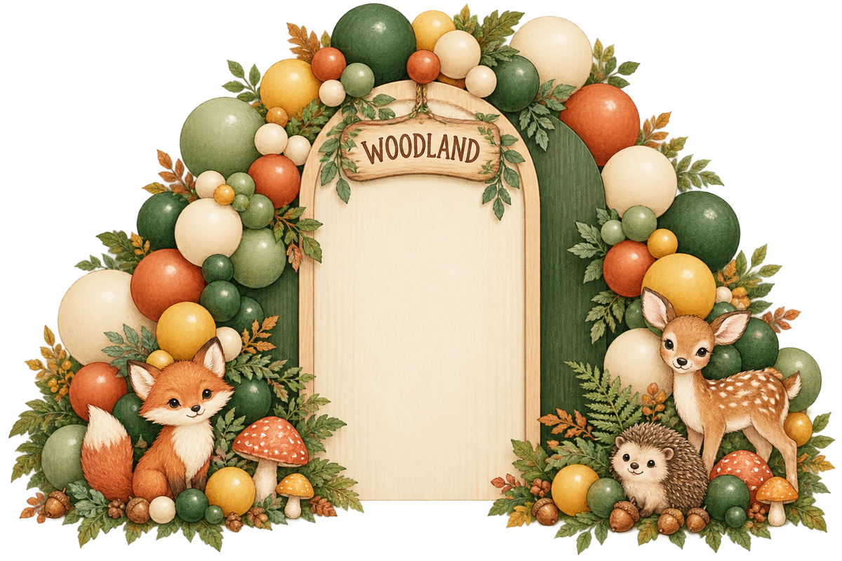Woodlands Balloon Backdrop